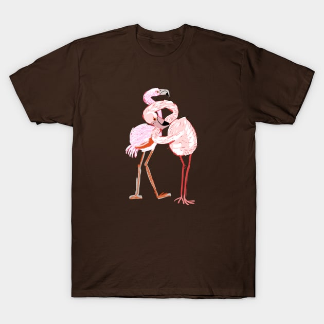 A flamingo never changes his Pink T-Shirt by belettelepink